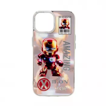 iLike Apple iPhone 14 custodia in PC e silicone Iron Boy