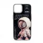 iLike Apple iPhone 15 custodia in PC e silicone Spider Sense nero argento