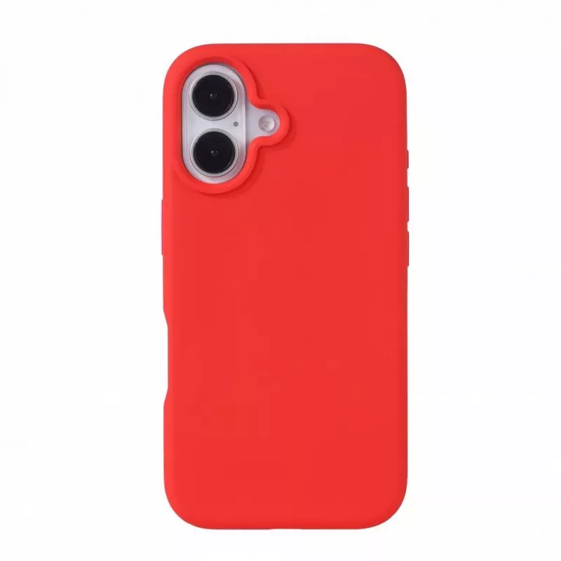 Evelatus Custodia in silicone soft touch MagSafe Premium per Apple iPhone 16 rosso