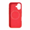 Evelatus Custodia in silicone soft touch MagSafe Premium per Apple iPhone 16 rosso