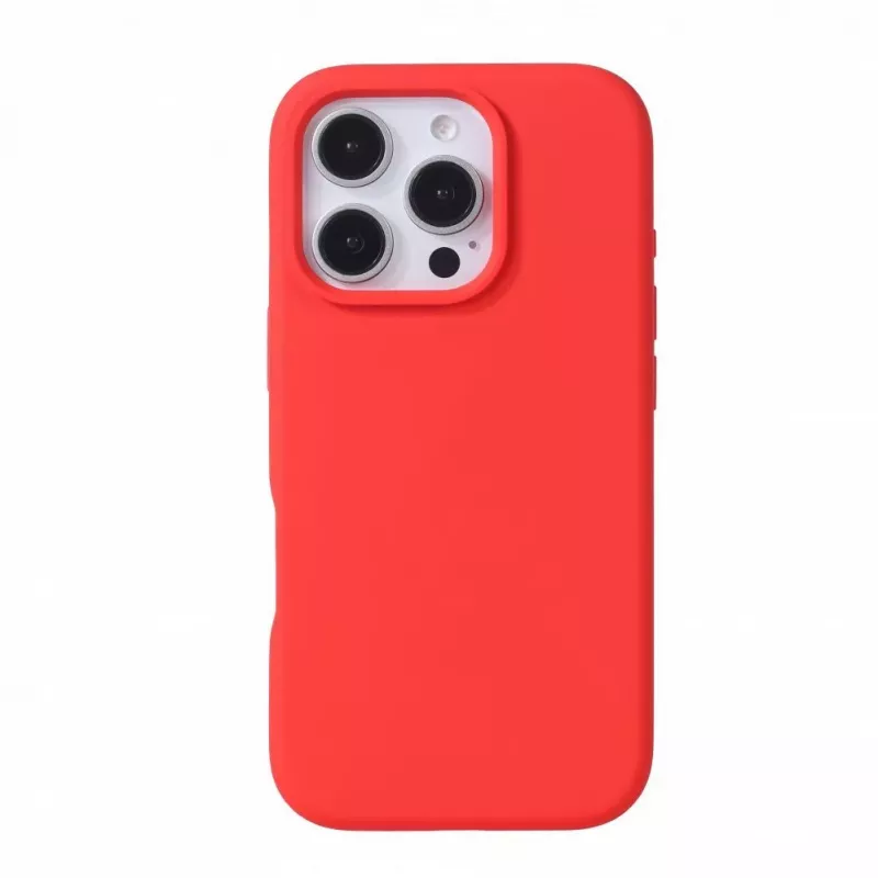 Evelatus Custodia in silicone soft touch MagSafe Premium per Apple iPhone 16 Pro rosso