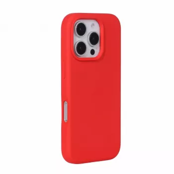 Evelatus Custodia in silicone soft touch MagSafe Premium per Apple iPhone 16 Pro Max rosso