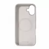 Evelatus Custodia in silicone soft touch MagSafe Premium per Apple iPhone 16 Plus argento