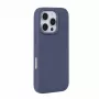 Evelatus Custodia in silicone soft touch MagSafe Premium per Apple iPhone 16 Pro blu mezzanotte