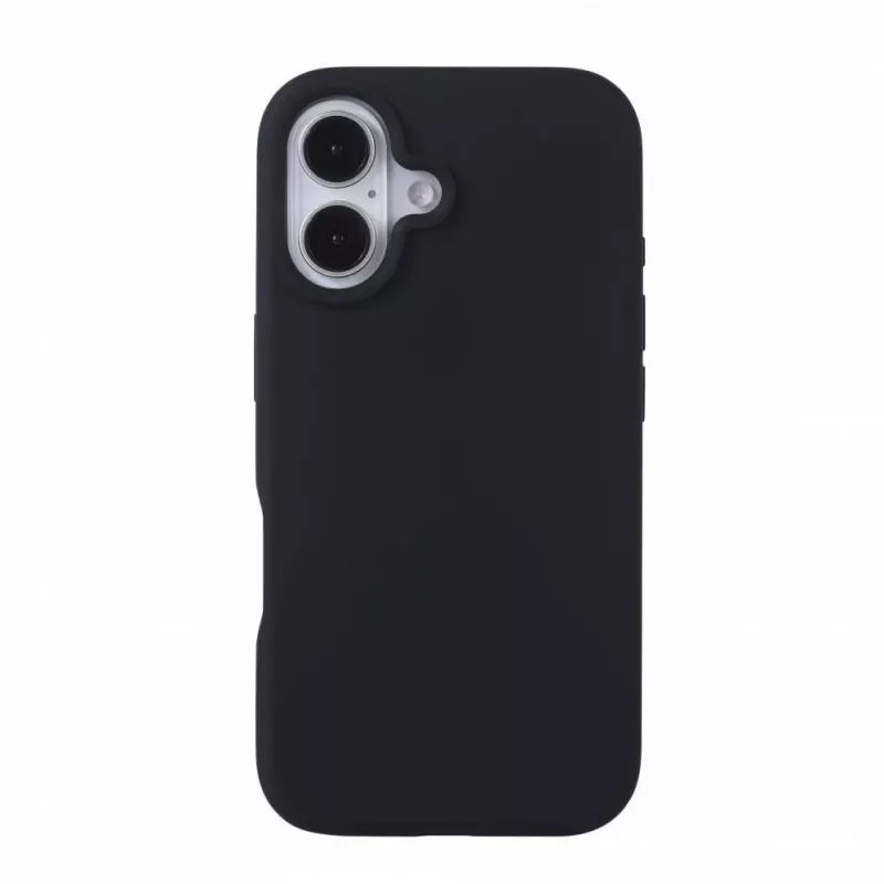 Evelatus Custodia in silicone soft touch Premium MagSafe per Apple iPhone 16 nero