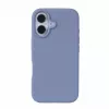 Evelatus Custodia in silicone soft touch MagSafe Premium per Apple iPhone 16 grigio lavanda