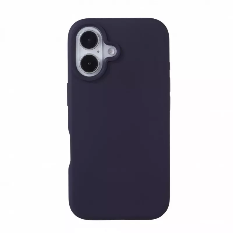 Evelatus Custodia in silicone soft touch Premium MagSafe per Apple iPhone 16 viola intenso