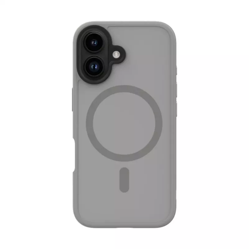 Evelatus Custodia Hybrid Case con MagSafe PC+TPU per Apple iPhone 16 argento