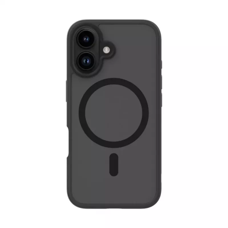 Evelatus Custodia Hybrid Case con MagSafe PC+TPU per Apple iPhone 16 nero