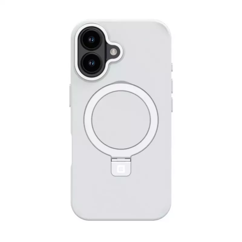Evelatus Custodia Shield Case MagSafe e stand per Apple iPhone 16 argento opaco