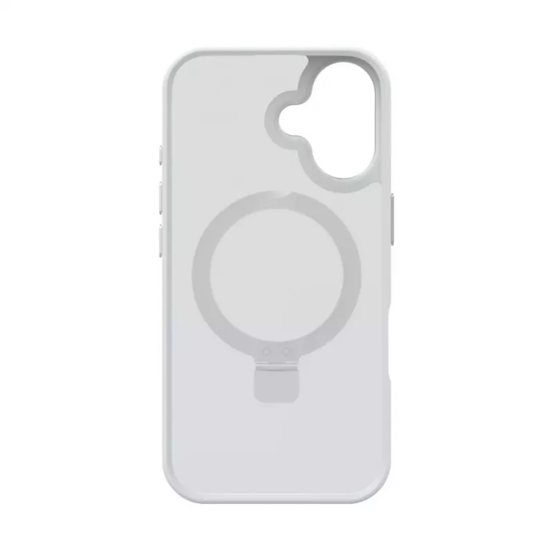 Evelatus Custodia Shield Case MagSafe e stand per Apple iPhone 16 argento opaco