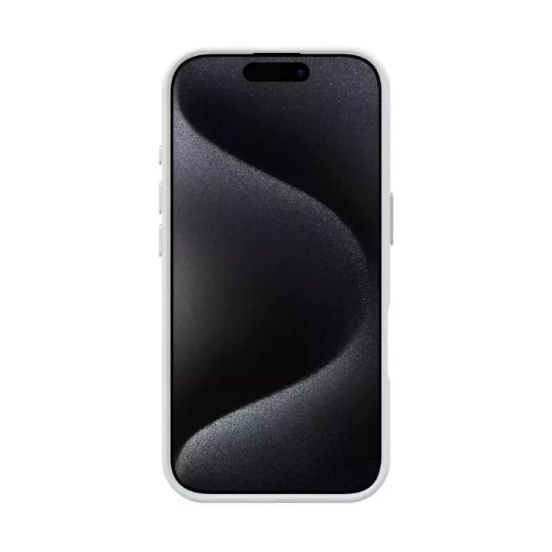 Evelatus Custodia Shield Case MagSafe e stand per Apple iPhone 16 Pro argento opaco