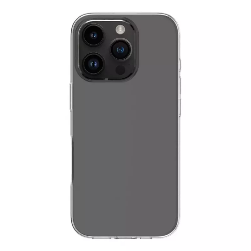 Evelatus Custodia in silicone trasparente Clear Case 1,5mm TPU per Apple iPhone 16 Pro