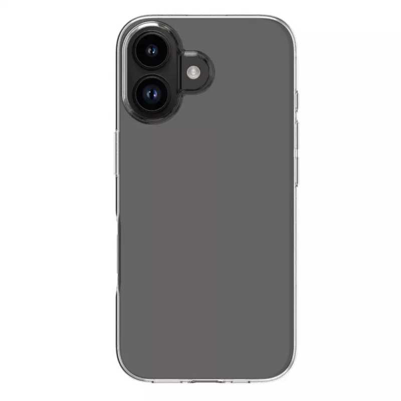 Evelatus Custodia in silicone trasparente Clear Case 1,5mm TPU per Apple iPhone 16 Plus