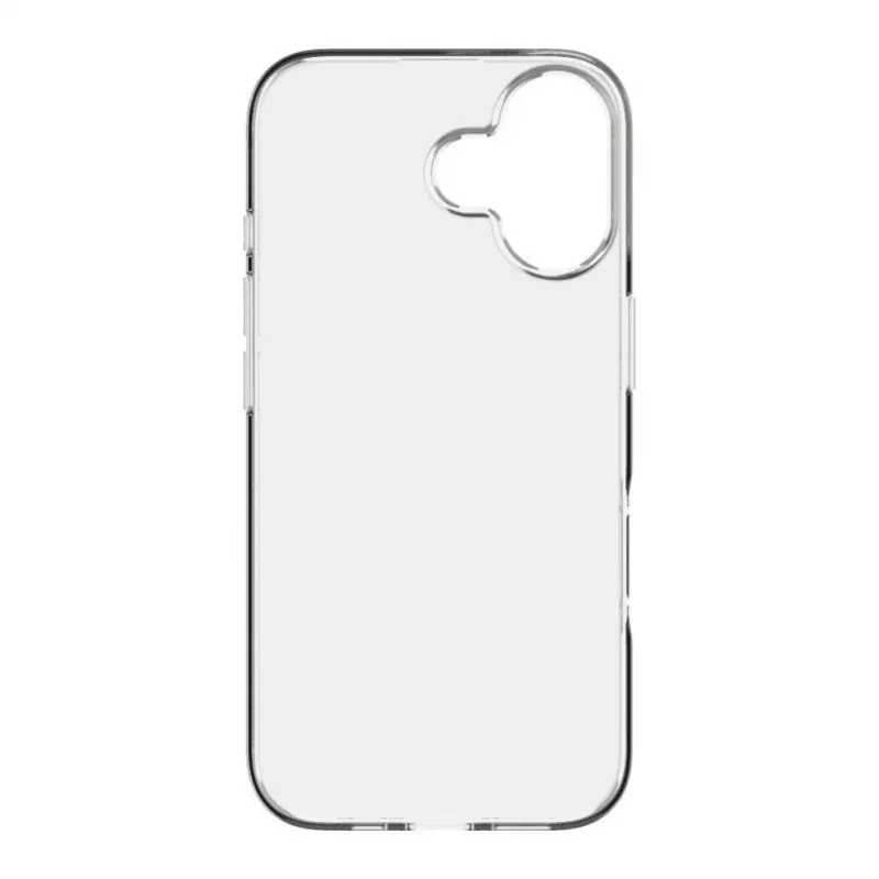 Evelatus Custodia in silicone trasparente Clear Case 1,5mm TPU per Apple iPhone 16 Plus