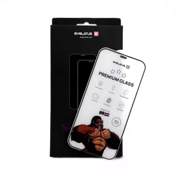 Evelatus Apple iPhone 16 Pro Max Privacy Vetro Corning Gorilla Full Cover 3D anti-statico 10X più resistente nero