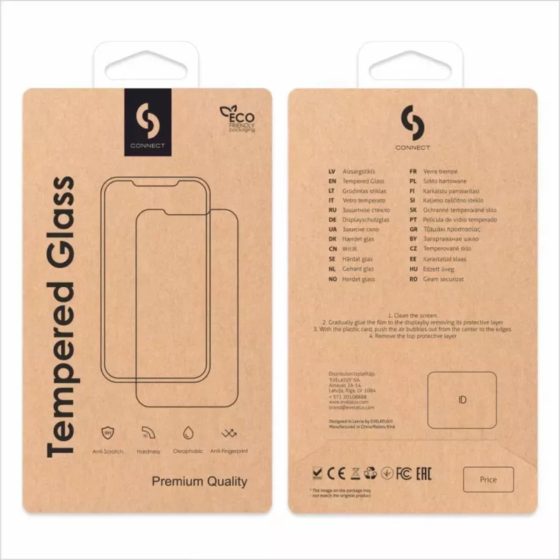 Connect Apple iPhone 16 Pro Max Vetro Corning Gorilla Full Cover 3D anti-statico 5X più resistente nero