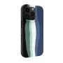 Evelatus Apple iPhone 16 Pro Max Custodia in silicone multicolore compatibile MagSafe Aura Blue