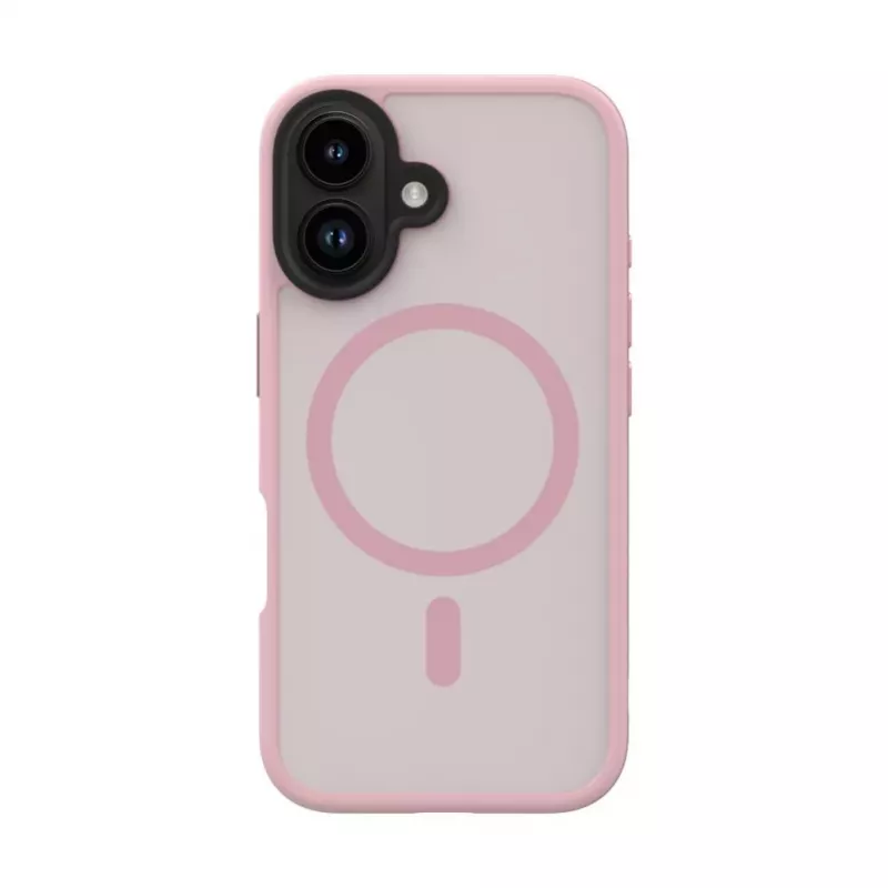 Evelatus Apple iPhone 16 Custodia ibrida compatibile MagSafe PC+TPU rosa