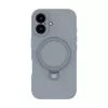 Evelatus Apple iPhone 16 Premium MagSafe con supporto Soft Touch custodia in silicone argento