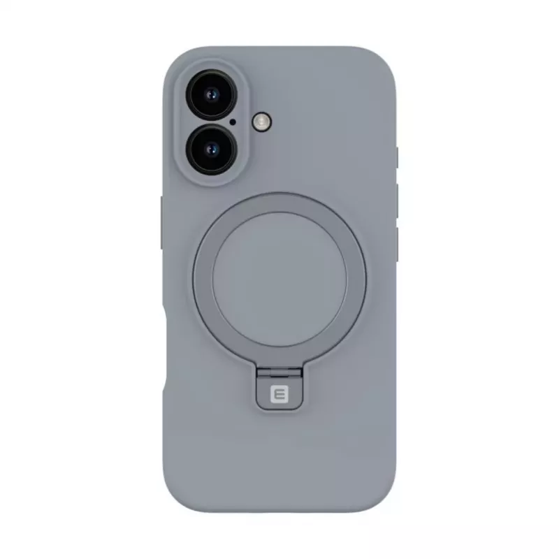 Evelatus Apple iPhone 16 Premium MagSafe con supporto Soft Touch custodia in silicone argento