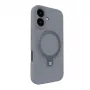 Evelatus Apple iPhone 16 Premium MagSafe con supporto Soft Touch custodia in silicone argento