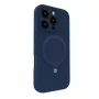 Evelatus Apple iPhone 16 Pro Premium MagSafe con supporto Soft Touch custodia in silicone blu scuro