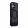 Evelatus Apple iPhone 16 Rubber Coated MagSafe con supporto custodia nero