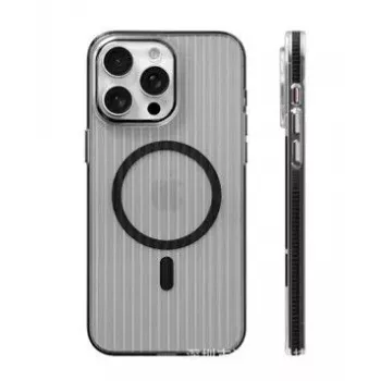 Evelatus Apple iPhone 16 Suitcase MagSafe cover trasparente nero