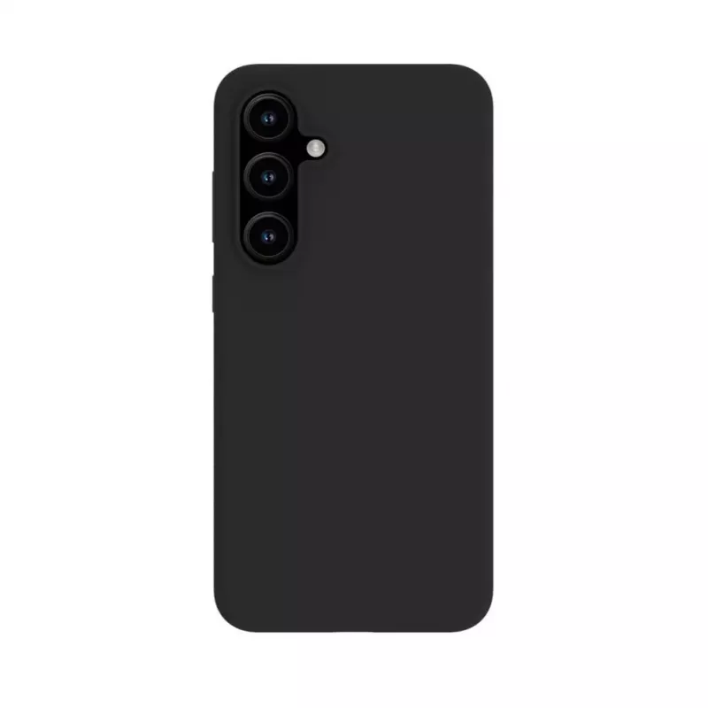 Evelatus Samsung Galaxy S24 FE cover in silicone Premium Magnetic Soft Touch nero