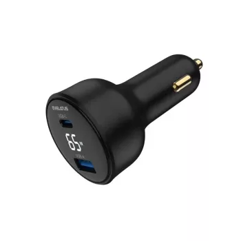 EVELATUS Express Caricabatterie da auto 65W nero