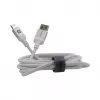 Evelatus cavo USB-A a USB-C 2M case in alluminio intrecciato bianco