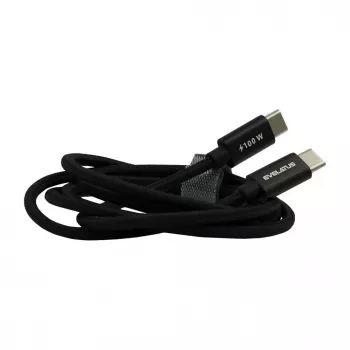 Evelatus Flex Cable Pro USB 2.0 Type C a Type C 1.2M 100W 5A nero