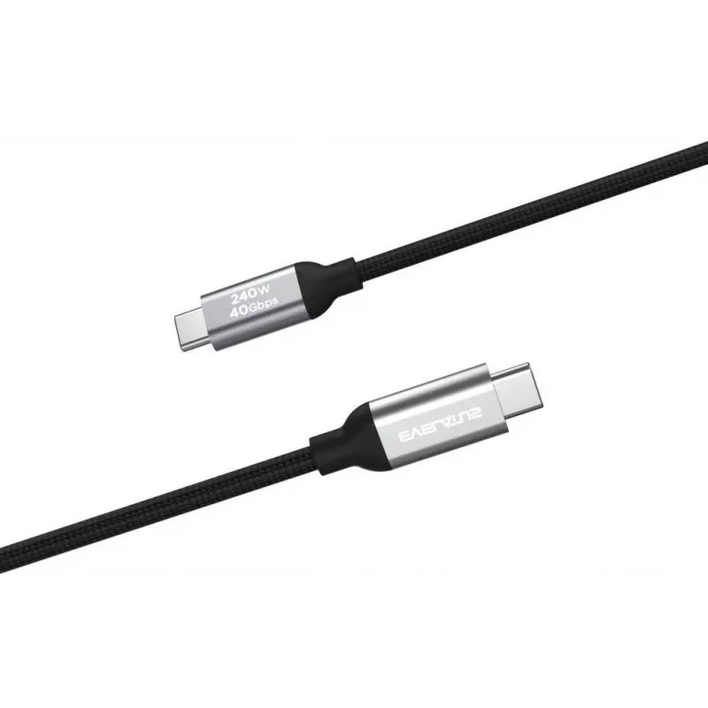 Evelatus Flex Cable Pro USB 2.0 Type C a Type C 2M 240W 5A nero