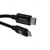 Evelatus AutoSpring cavo spiralato USB-A a Lightning 1.2M nero