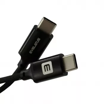 Evelatus E-Mag Power 60W cavo magnetico USB-C a USB-C 1,2m nero