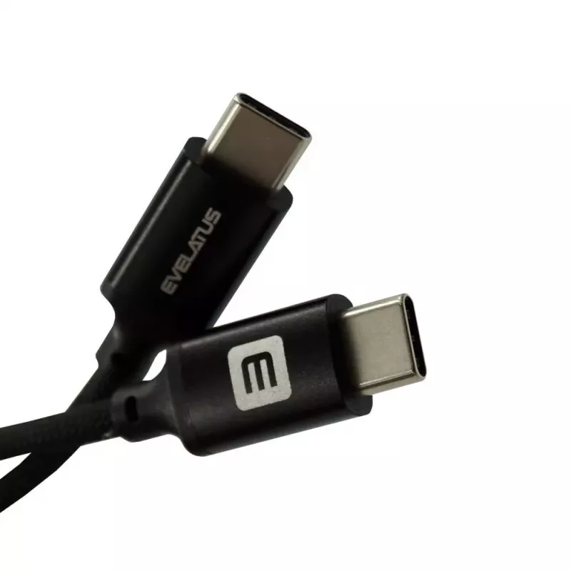Evelatus E-Mag Power 60W cavo magnetico USB-C a USB-C 1,2m nero