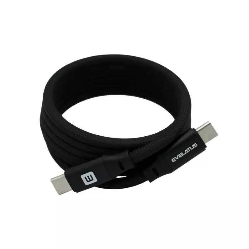 Evelatus E-Mag Power 60W cavo magnetico USB-C a USB-C 1,2m nero