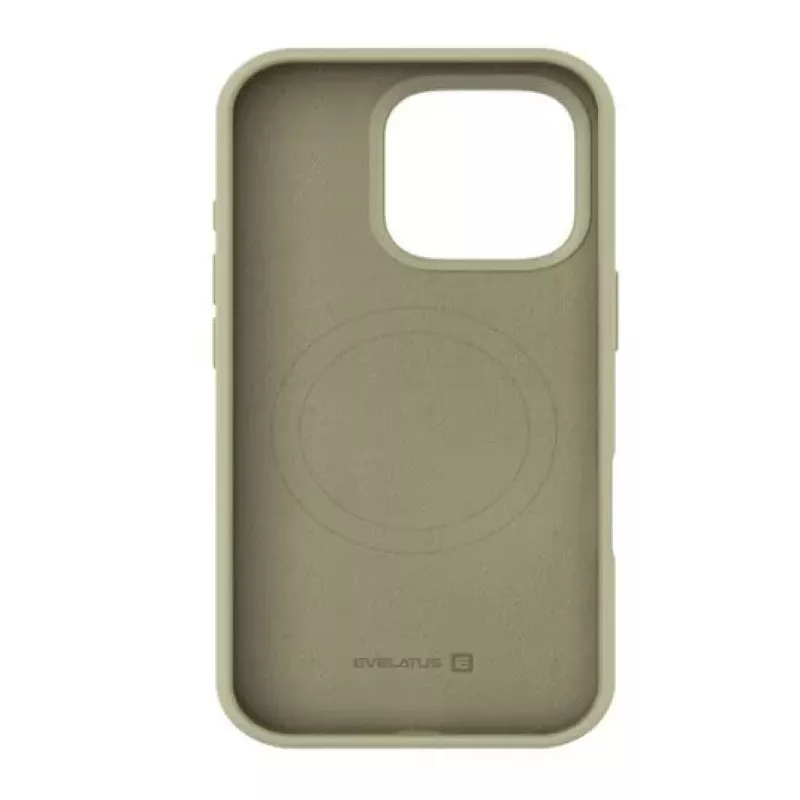 Evelatus Apple iPhone 16 Pro Premium MagSafe Soft Touch custodia in silicone titanio naturale