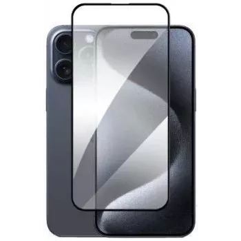 iLike Apple iPhone 16E/14/13/13 Pro Full Glue 21D vetro temperato pellicola protettiva (confezione da 2) nero