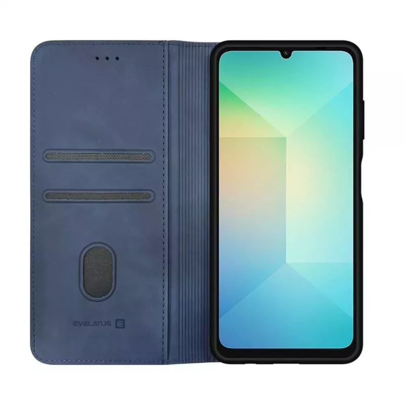 Evelatus Samsung Galaxy A06 Book Case blu scuro