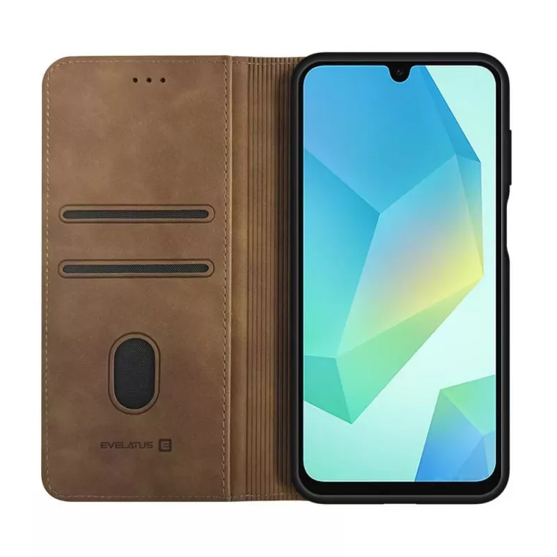 Evelatus Samsung Galaxy A16 Book Case marrone