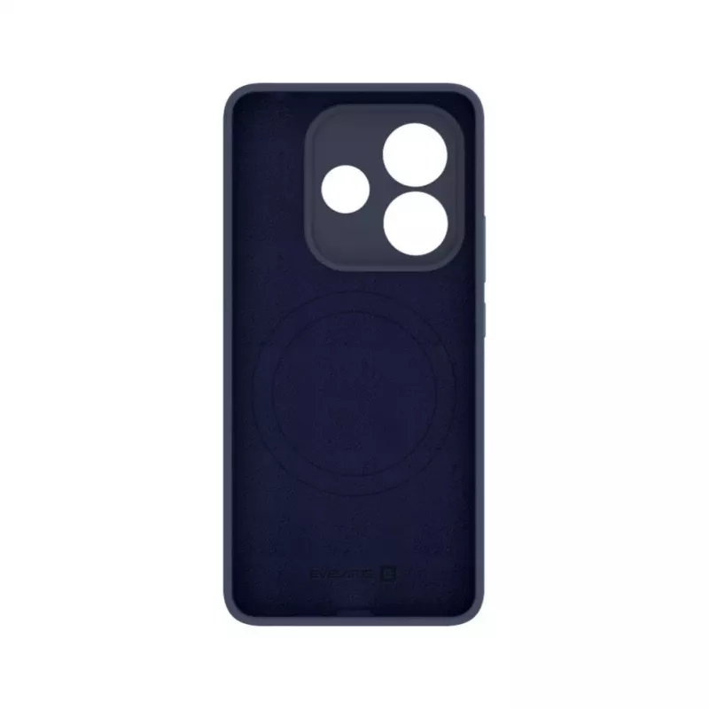 Evelatus Xiaomi Redmi Note 14 Premium Magnetic Soft Touch custodia in silicone blu scuro