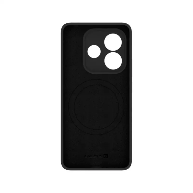 Evelatus Xiaomi Redmi Note 14 Premium Magnetic Soft Touch custodia in silicone nero