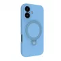 Evelatus Apple iPhone 16 Premium MagSafe con supporto Soft Touch custodia in silicone blu