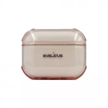 Evelatus Apple AirPods 4 custodia protettiva TPU trasparente rosa