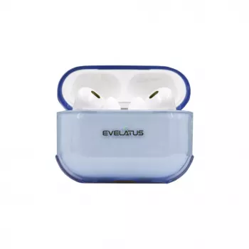 Evelatus Apple AirPods Pro 2 custodia protettiva TPU trasparente blu