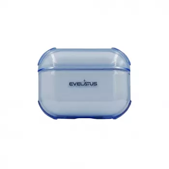 Evelatus Apple AirPods Pro 2 custodia protettiva TPU trasparente blu