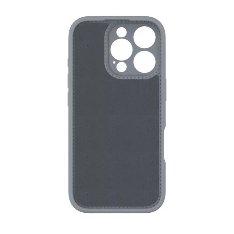 Evelatus Apple iPhone 16 Pro Max Cover in Silicone Soft Touch Premium MagSafe con Supporto Argento
