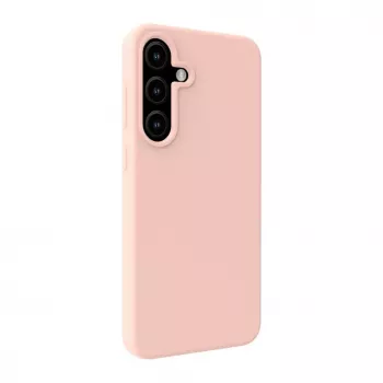 Evelatus Samsung Galaxy S25 Cover in Silicone Soft Touch Premium Magnetica Pink Sand